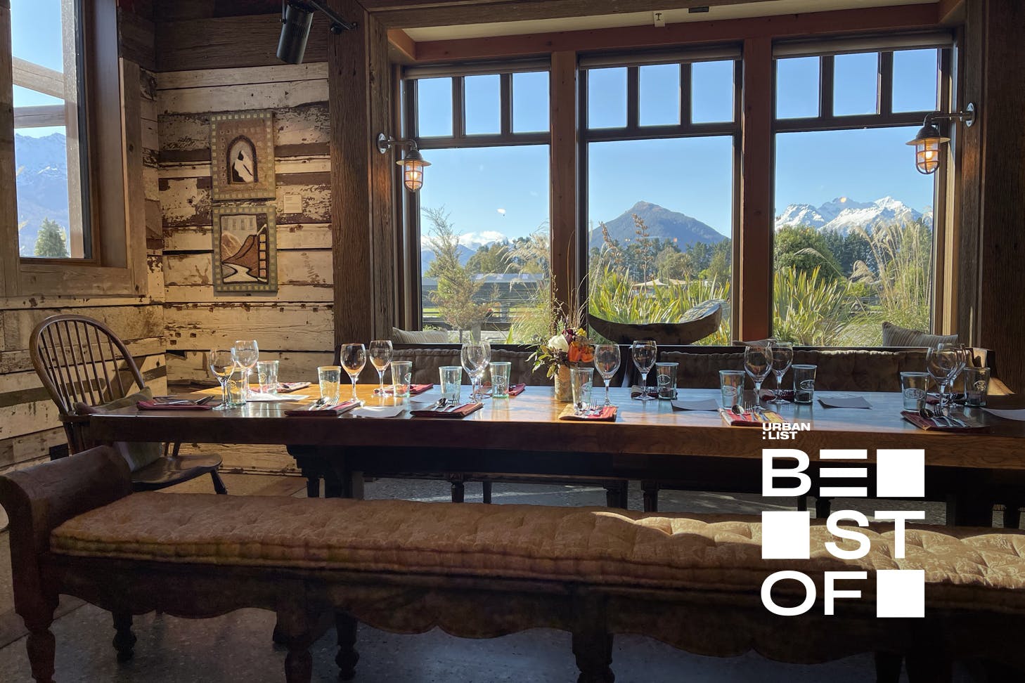 The dining room in Glenorchy, one of the best restaurants in Glenorchy.